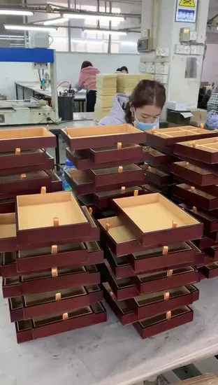 Caixa de armazenamento de vinho de madeira MDF envolta em couro de luxo personalizada para 6 garrafas