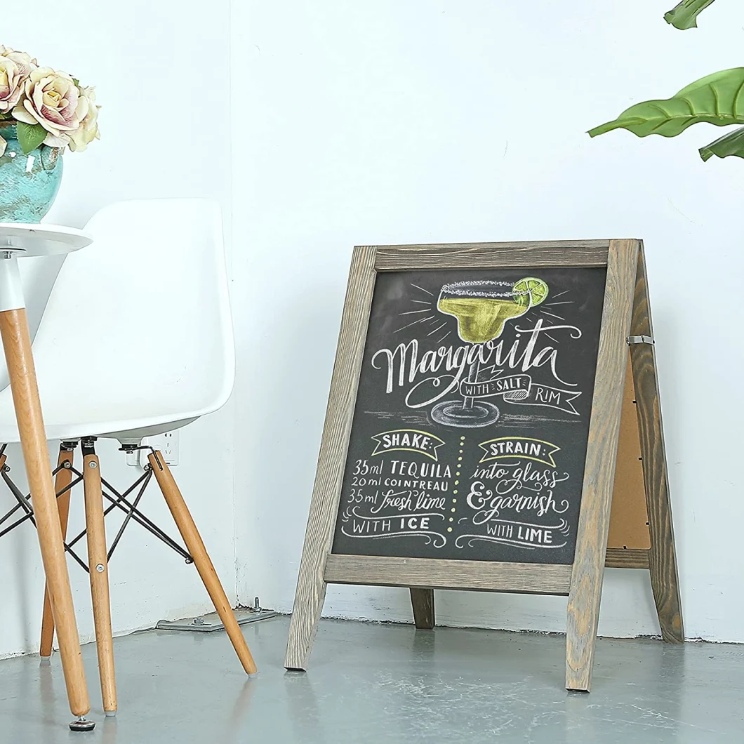 Wooden Frame Chalkboard Advertising Blackboard