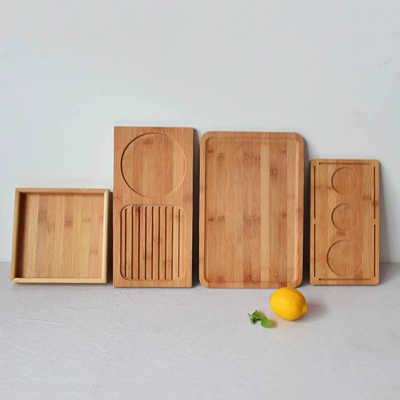 Wholesale Bamboo Serving Tray - Wooden Tray with Handles Bamboo Tray