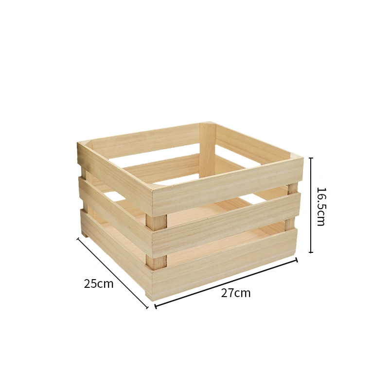 BSCI Light Paulownia Wooden Display Crate