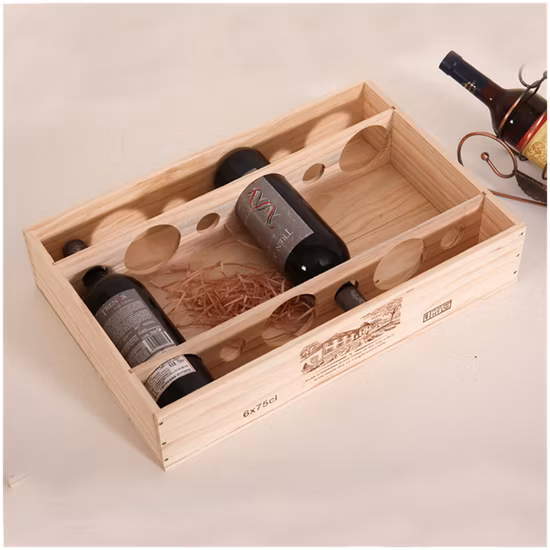 Conjuntos de presentes para vinho graváveis ​​Caixa de madeira de buxo de bambu personalizada Embalagem Caixa de vinho de madeira