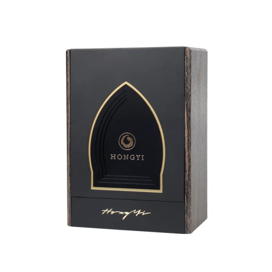 Caixas de madeira de perfume de presente de casamento Hongyi MDF tampa deslizante e embalagem de madeira China caixa de óleo essencial