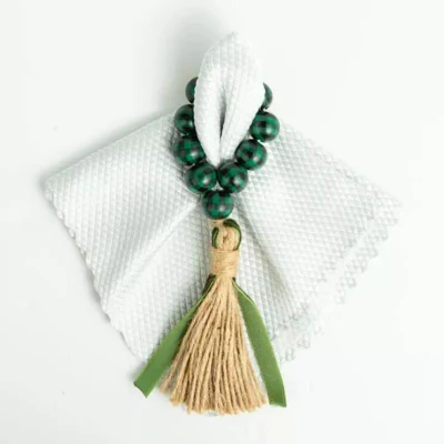 Conjunto de 6 peças de corda de cânhamo com borla para decoração de casa, cordão de mão criativo DIY cordão de madeira com borla